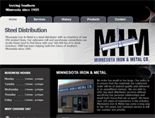 Tablet Screenshot of minniron.com